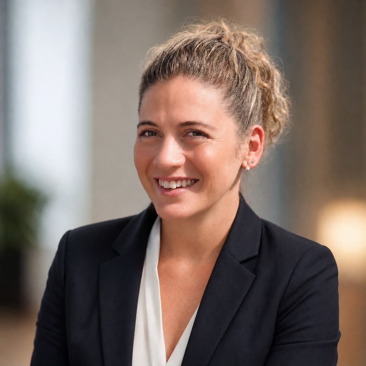 Professional portrait of Romina Edith Napadensky, administration and reporting analyst.